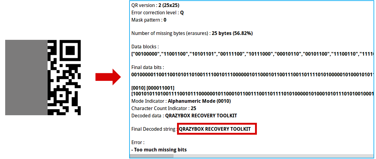 Advanced QR code options · qReveal