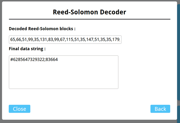 Reed-Solomon Decoding